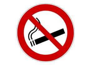 Rauchverbot - nur Zeichen