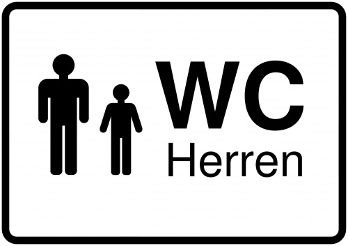 Schild WC Herren