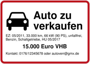 Auto Verkaufen Aushang Vorlage - tippsvorlage.info ...